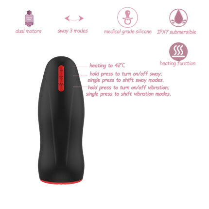 Multifunctional tongue-sensing masturbation cup