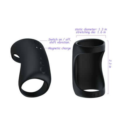 Remote-controlled ejaculation delay ring, unisex vibrating ring, delay ring, wireless adult sex toy