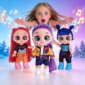 Home perfect gift! k pop demon hunter 5d eyes doll: 7/10 inch/13 inch collectible fashion doll with k pop beats & neon sword accessories for kids & teens