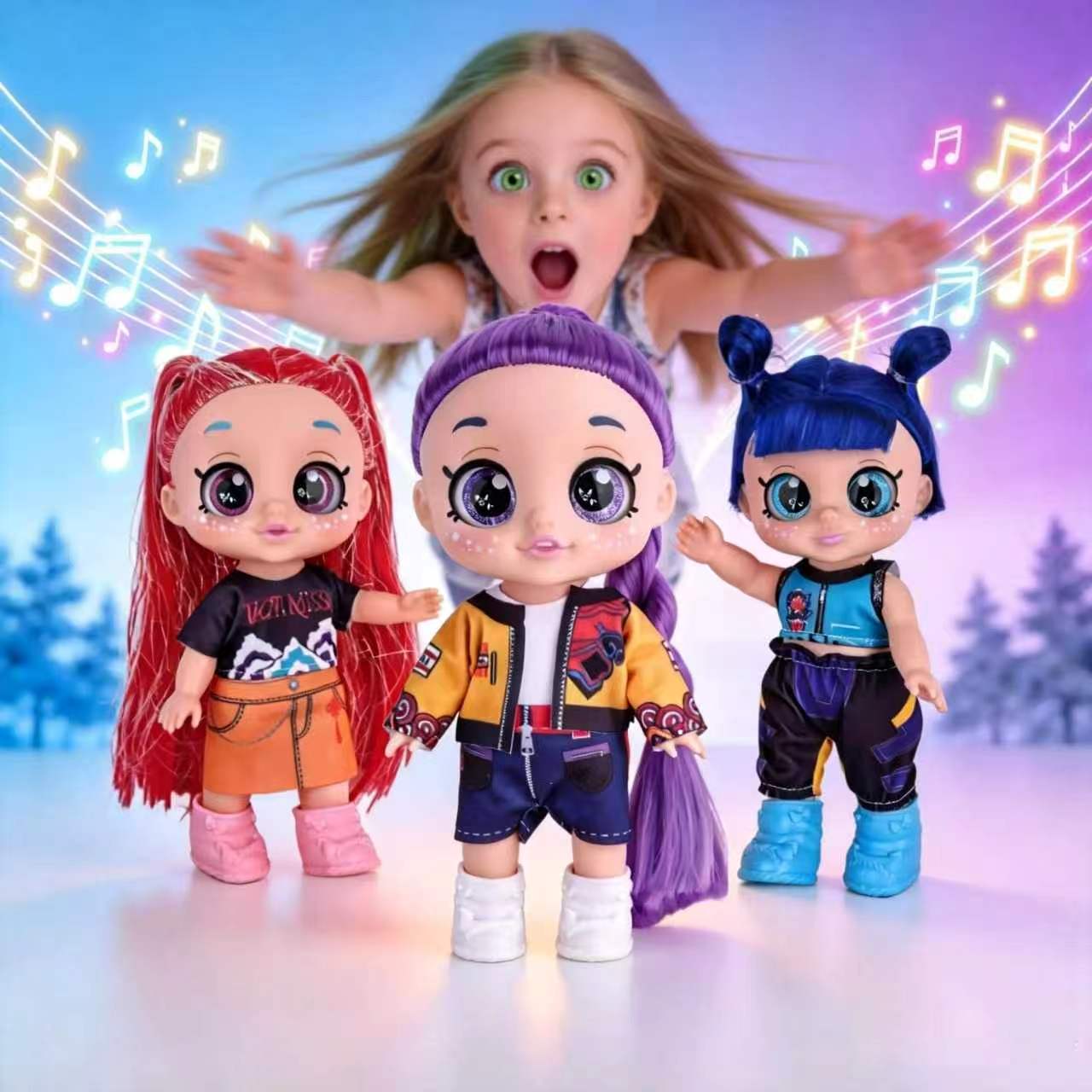 perfect gift! k pop demon hunter 5d eyes doll: 7/10 inch/13 inch collectible fashion doll with k pop beats & neon sword accessories for kids & teens perfect gift! k pop demon hunter 5d eyes doll: 7/10 inch/13 inch collectible fashion doll with k pop beats & neon sword accessories for kids & teens